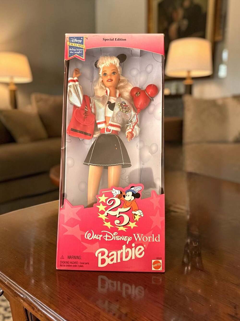 Mattel Walt Disney World 25th Anniversary Barbie Special Edition Doll #16525